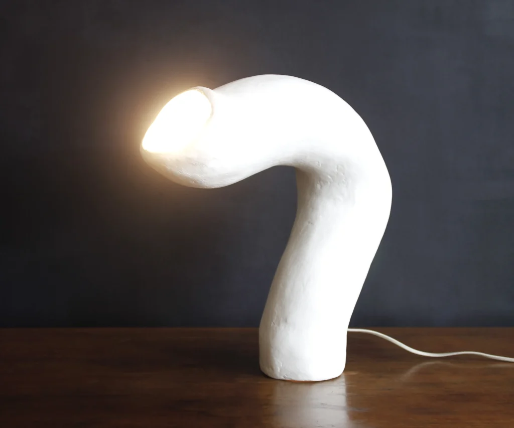 Ģipsis Table Lamp No. 2 in Plaster — 2