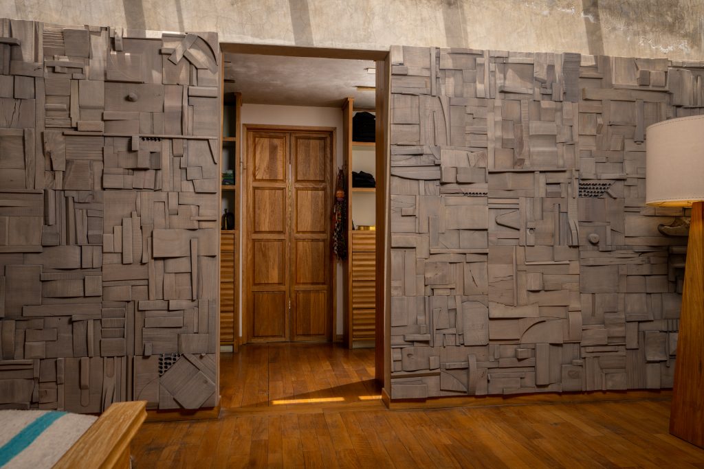 Randomly Composed Collage Tile: Hardwood — 6
