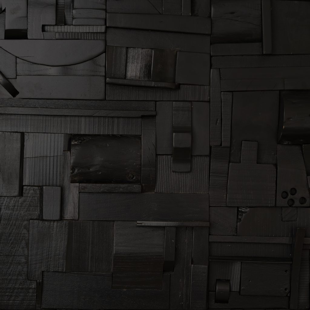 Randomly Composed Collage Tile: Hardwood — 34