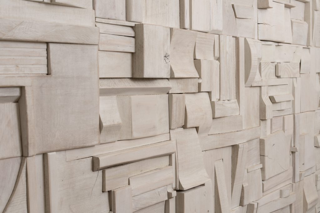 Randomly Composed Collage Tile: Hardwood — 25