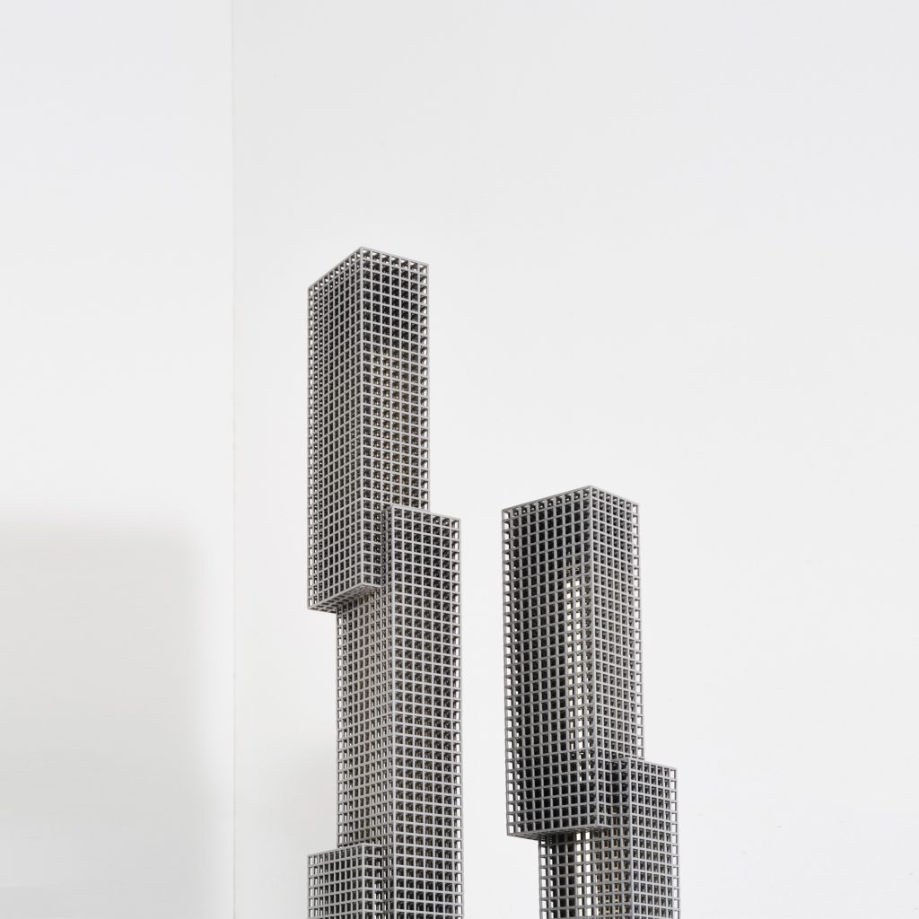 Lattice Skyscraper Floor Lamp in 3D Printed PLA — 3