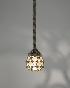 Chainmail - Single Pendant Droplet Chandelier