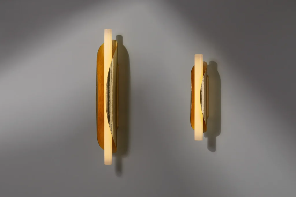 Taco De Luz 50cm - Black Patinated Brass Wall Lamp — 6