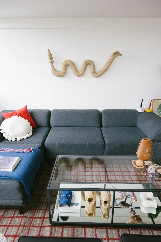 Artefacto Serpiente Ii - Woven Wicker Fiber Wall Sculpture — 5