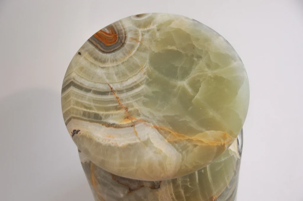 Cult Stool - Sculptural Side Table In Green Onyx — 3