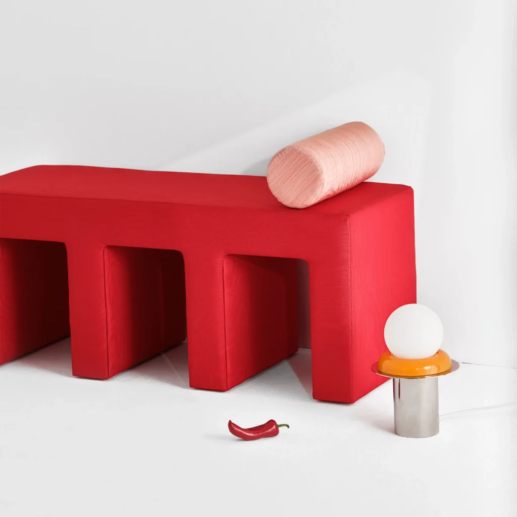 Otto - Moire-upholstered Bench — 5