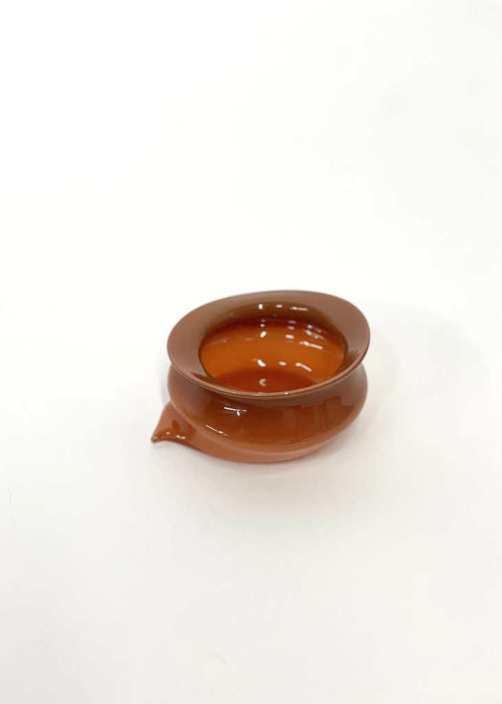 Small Deflated Blown Glass Bowl — 16