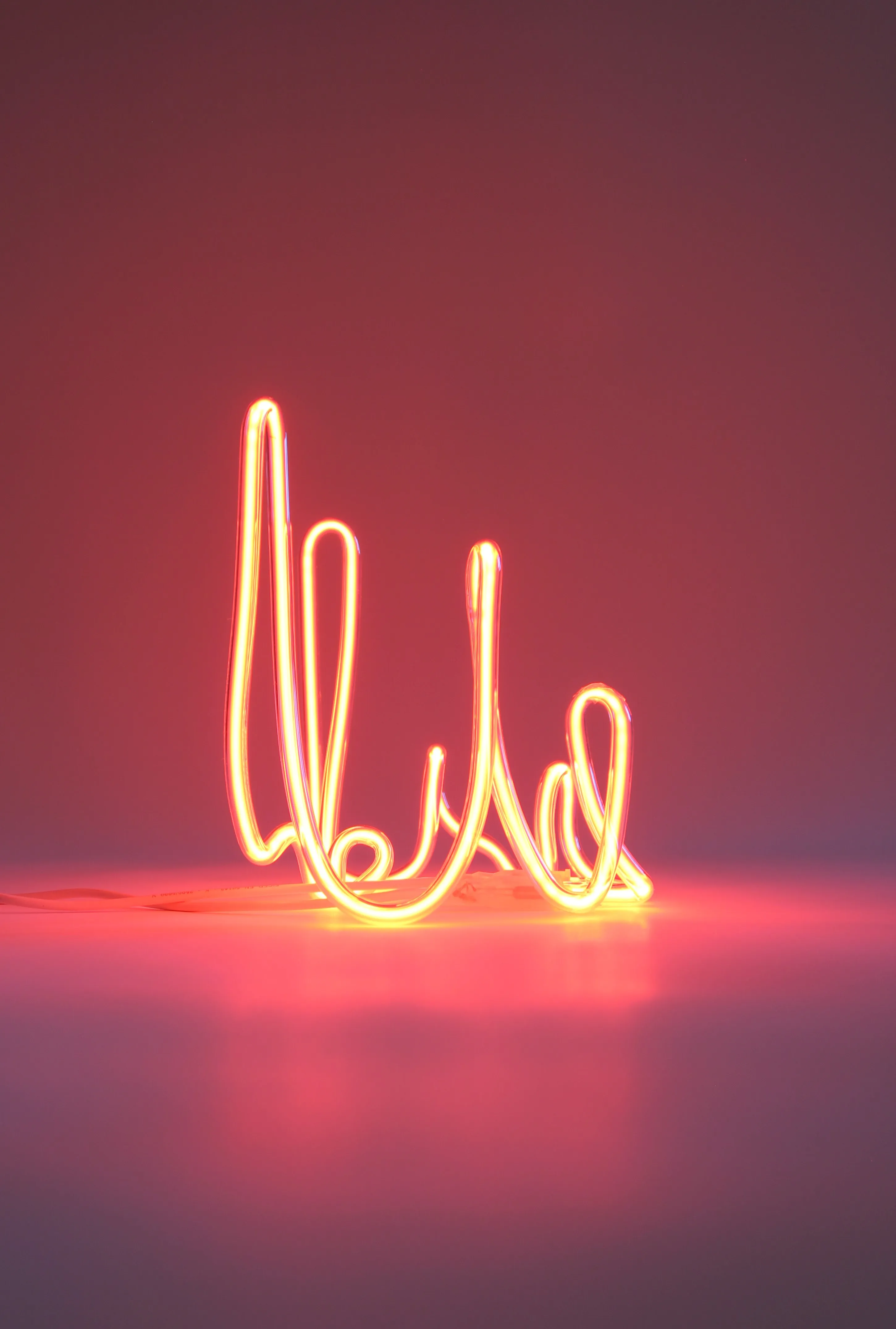 Fractical Neon Table Lamp by Dace Sūna