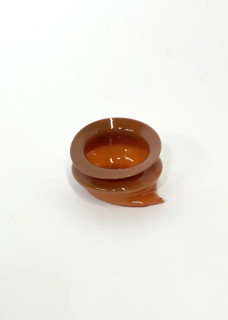 Small Deflated Blown Glass Bowl — 4
