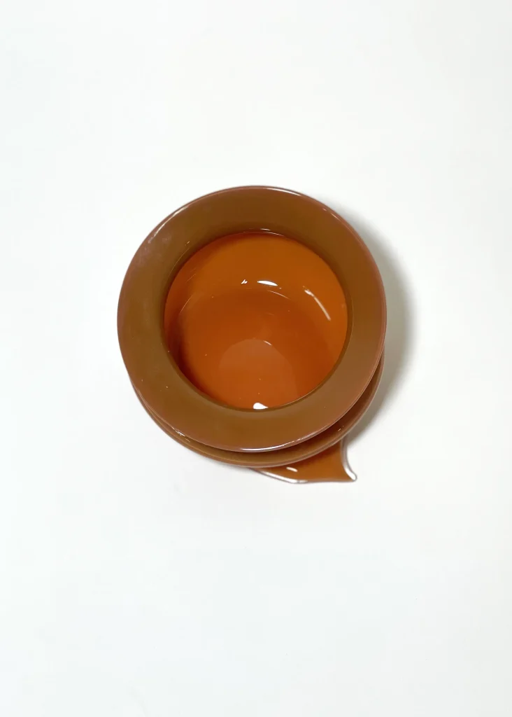 Small Deflated Blown Glass Bowl — 5