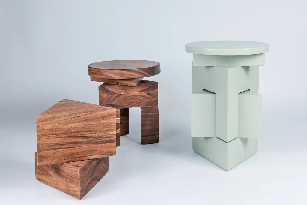Aster - Parota Wood Side Table — 3