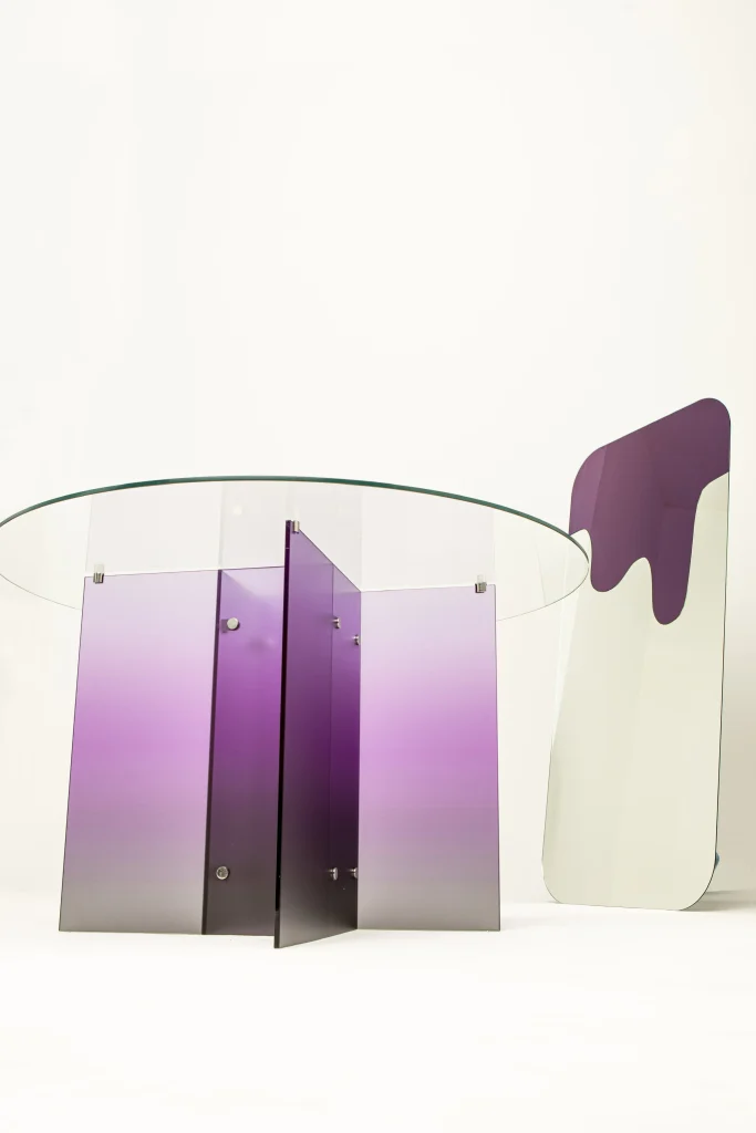 Melted Purple Glass Mirror — 2