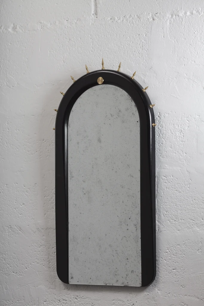 Sitiera_01 - Solid Wood Wall Mirror With Bronze Or Stainless Steel — 2