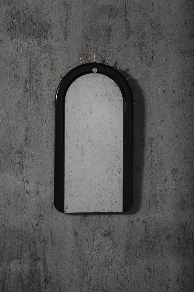 Sitiera_01 - Solid Wood Wall Mirror With Bronze Or Stainless Steel — 9