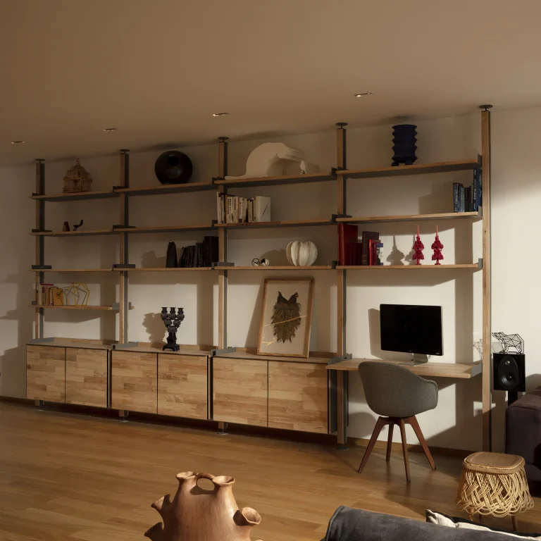 Laxa - Solid Wood Modular Shelving system — 2