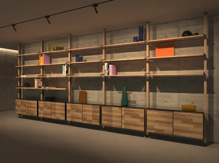 Laxa - Solid Wood Modular Shelving system — 4