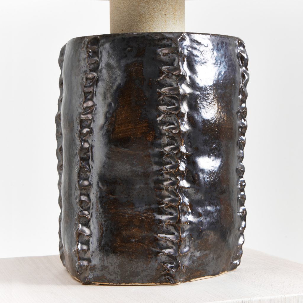 Totem - Ceramic Lamp With Wool Shade — 7
