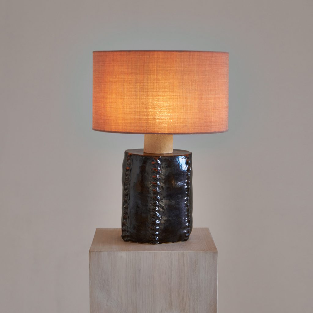 Totem - Ceramic Lamp With Wool Shade — 6