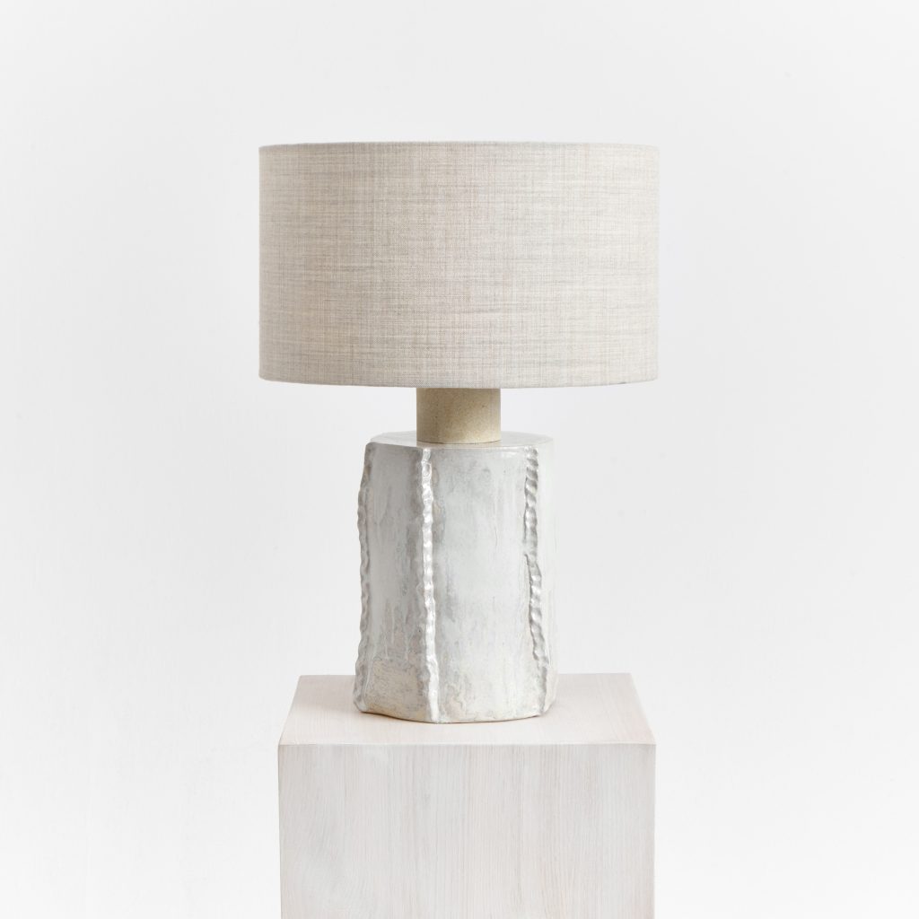 Totem - Ceramic Lamp With Wool Shade — 3