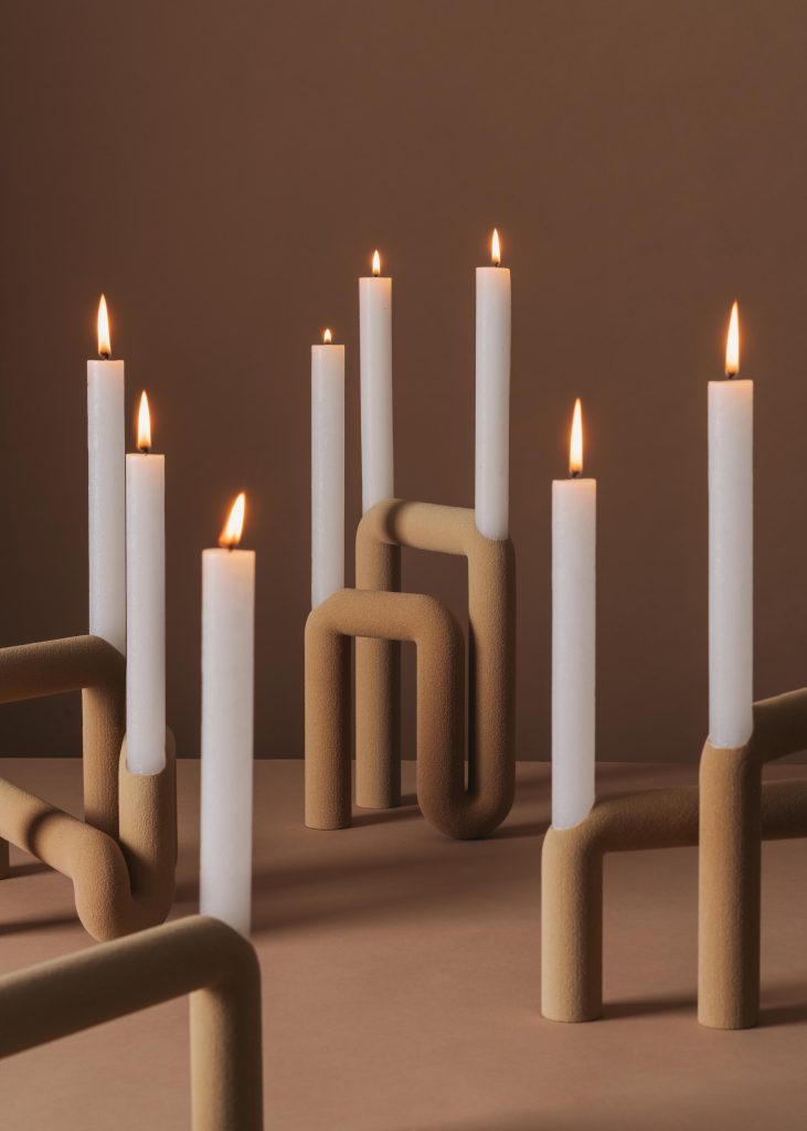 Sandle Candleholder No. 1 - Beige — 2