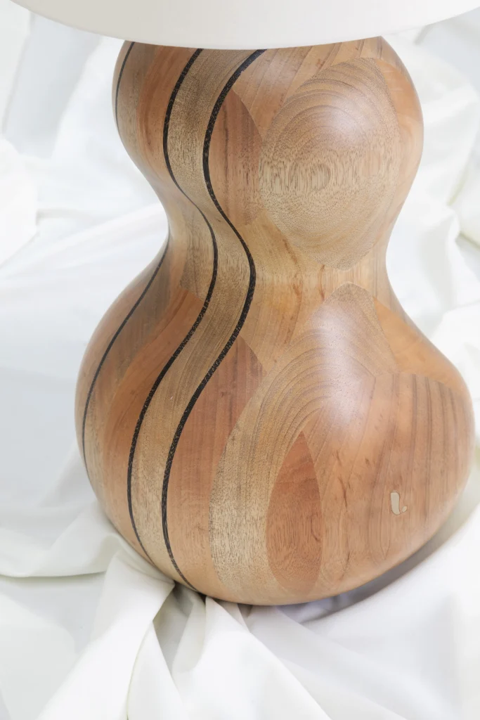 Curvita Table Lamp in Solid Wood — 6