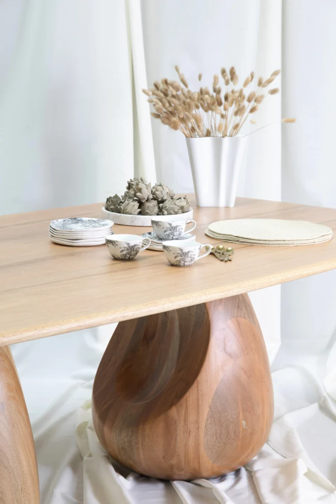 Mar - Asymmetric Wood Dining Table — 3