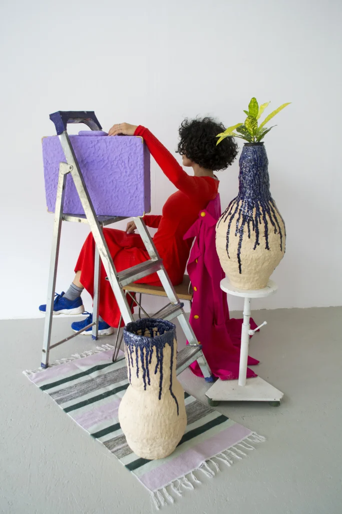 Fingerprint - Ceramic Textured Vase — 3