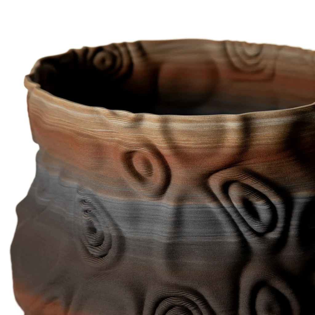 Aegean Whisper: Santorini-inspired Ceramic Vessel - S - 0001 — 2