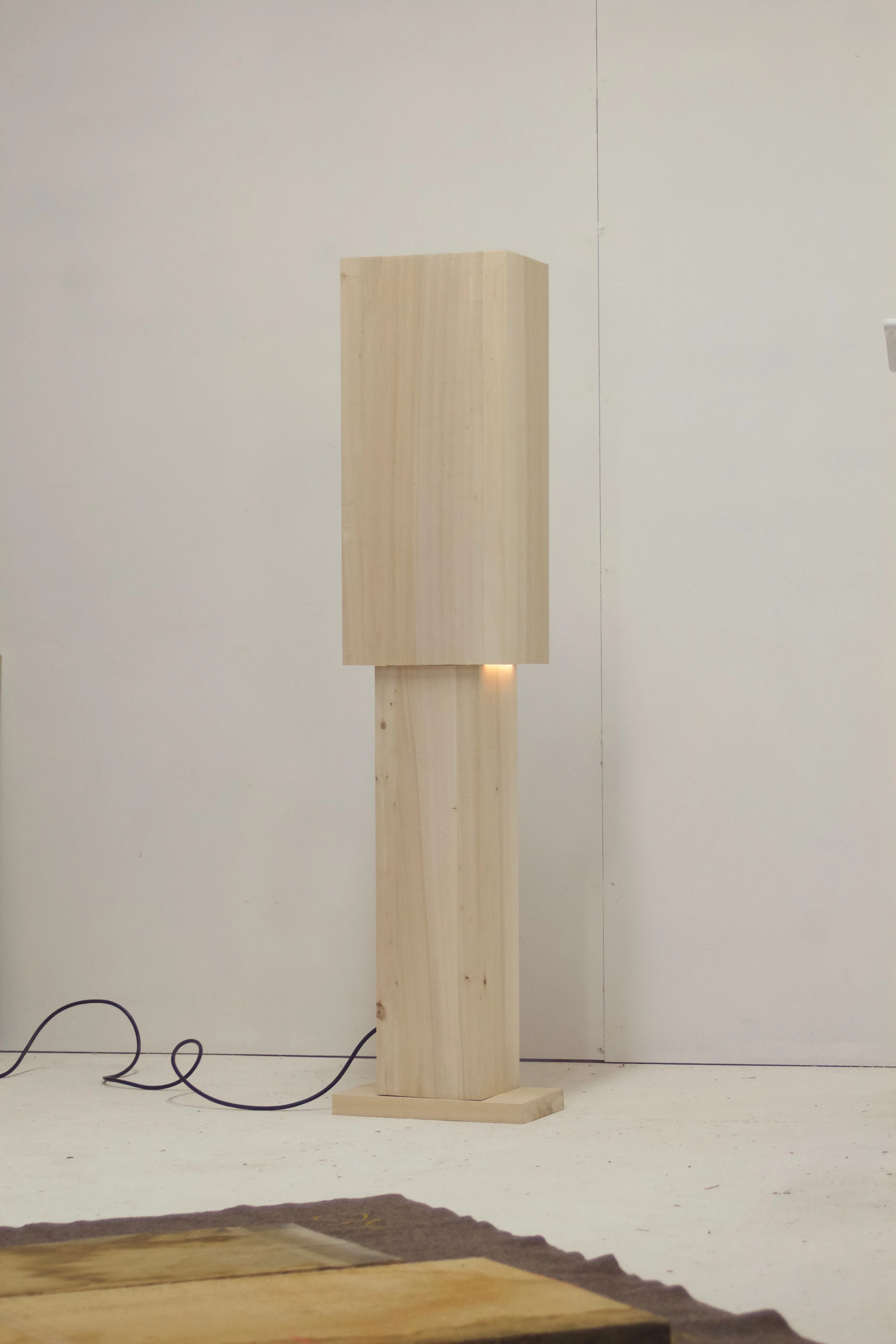 Volcano Brutalist Table Lamp by Gábor Góbi 