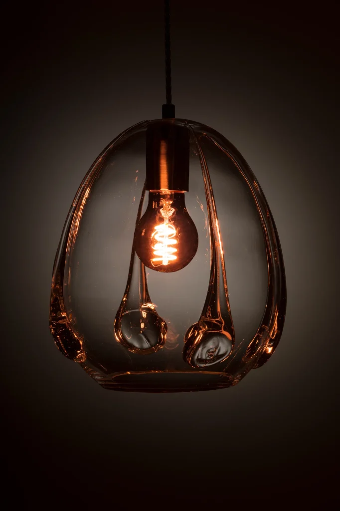 Glass Drops Clear Pendant Lamp in Blown Glass — 2