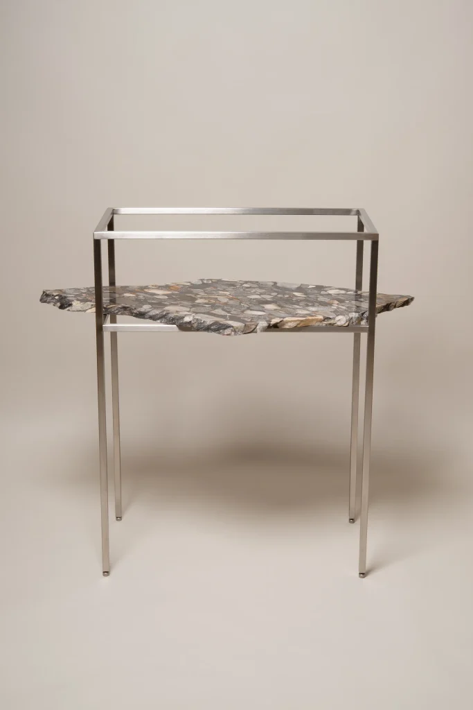 Stainless Steel And Stone Display #3 — 2
