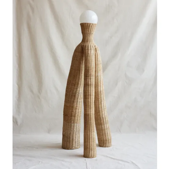 Artefacto Ls 16 Wicker Mexican Floor Lamp by LØRDAG & SØNDAG 