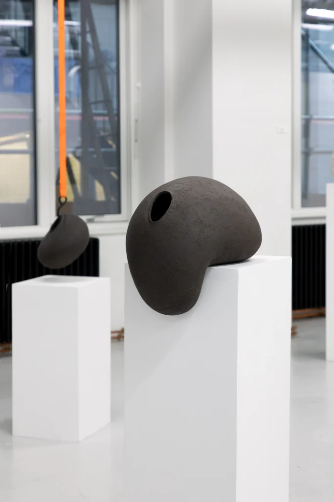 Movement Phase 2 - Black Sculptural Ceramic Vessel — 5