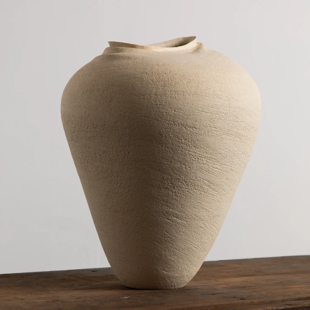 Untitled Vessel 3 - White Sculptural Ceramic Vessel — 2
