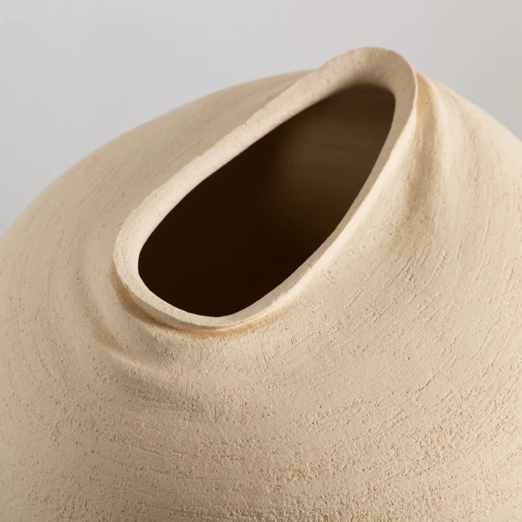 Untitled Vessel 3 - White Sculptural Ceramic Vessel — 3