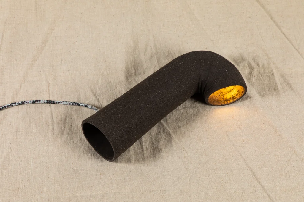 Melo C Table Lamp In Black Ceramic — 3