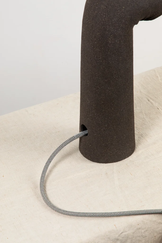 Melo C Table Lamp In Black Ceramic — 4