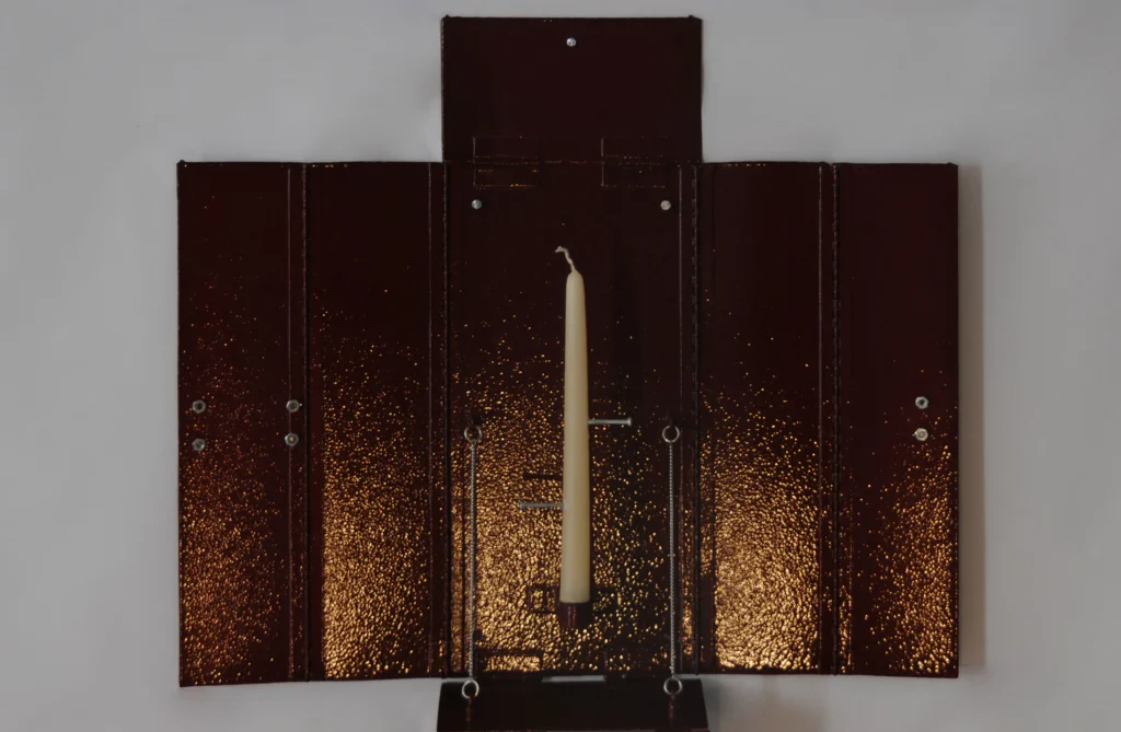 Wax Clock Altar Candle Holder — 2