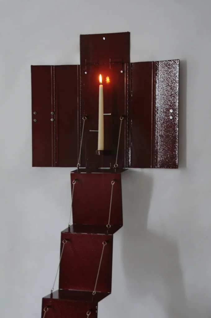 Wax Clock Altar Candle Holder — 3