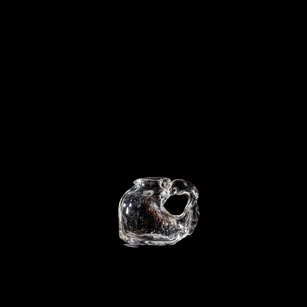 Small Hand-blown Glass Creamer — 3