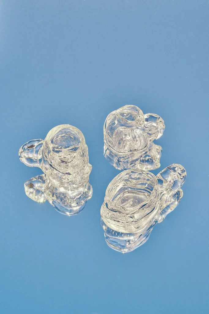 Small Hand-blown Glass Creamer — 7