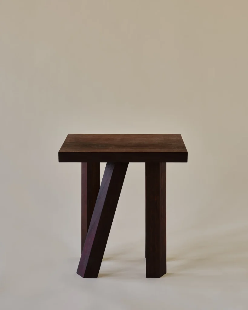 Shear 18" - Walnut Wood Side Table — 2