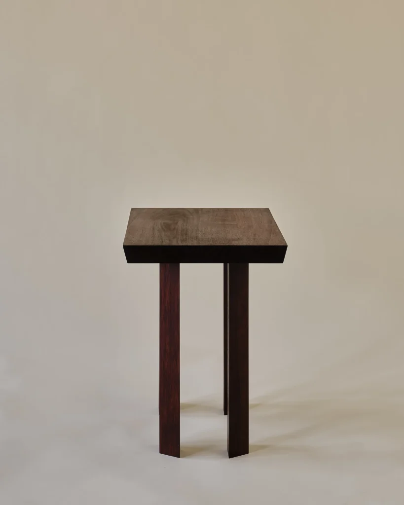 Shear 18" - Walnut Wood Side Table — 3