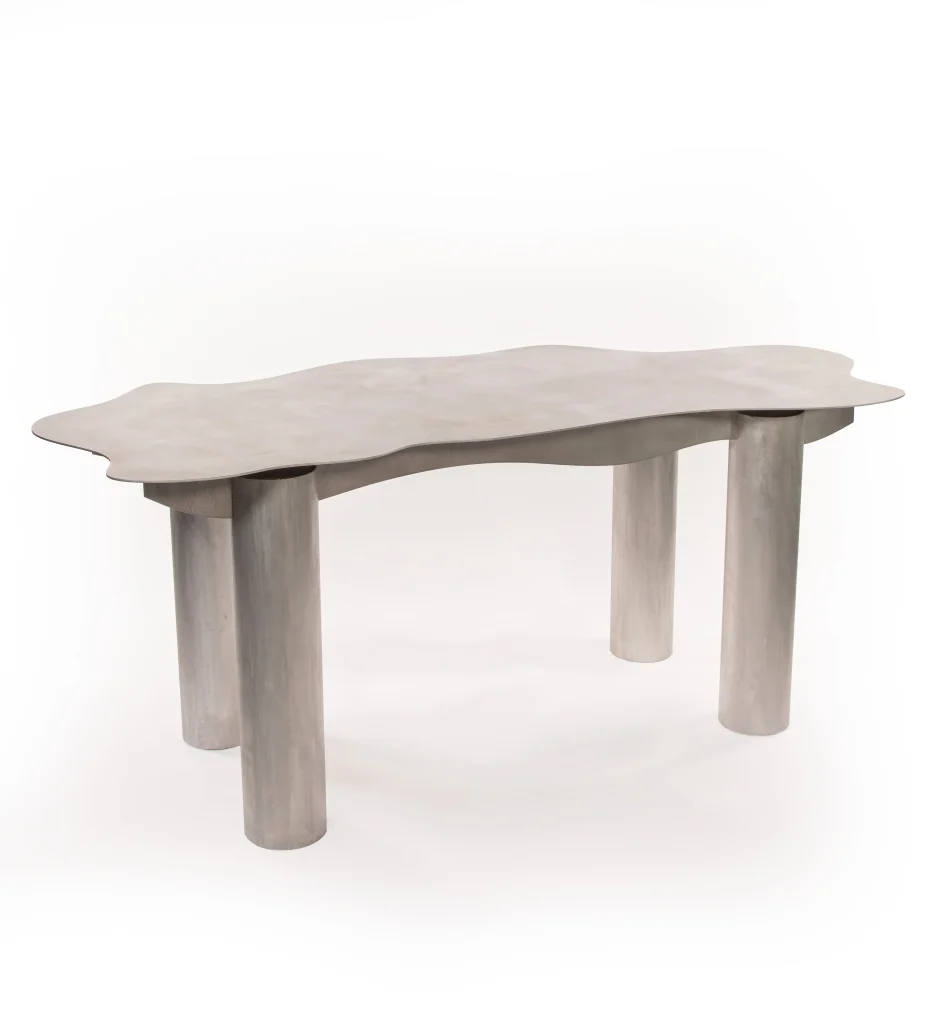 Contemporary Vanity - Aluminum Dining Table — 3