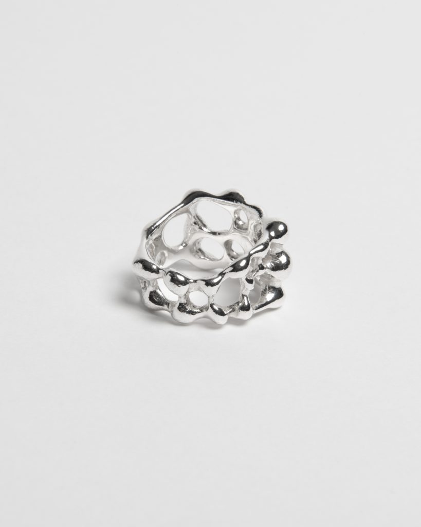 Doop - Sculptural Silver Ring — 4