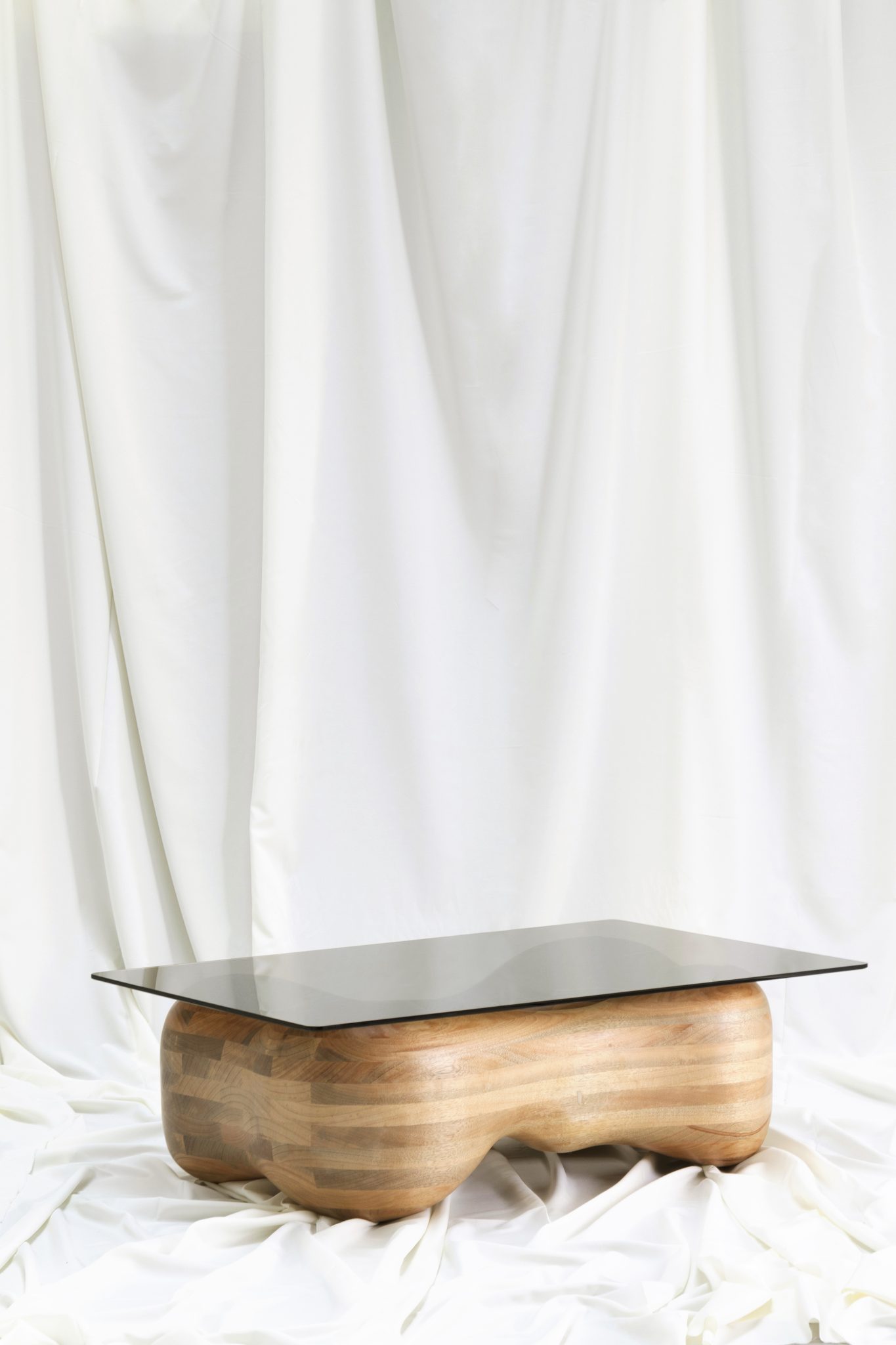 Liana Sculptural Wood Coffee Table by Laluz Handcraft ADORNO DESIGN