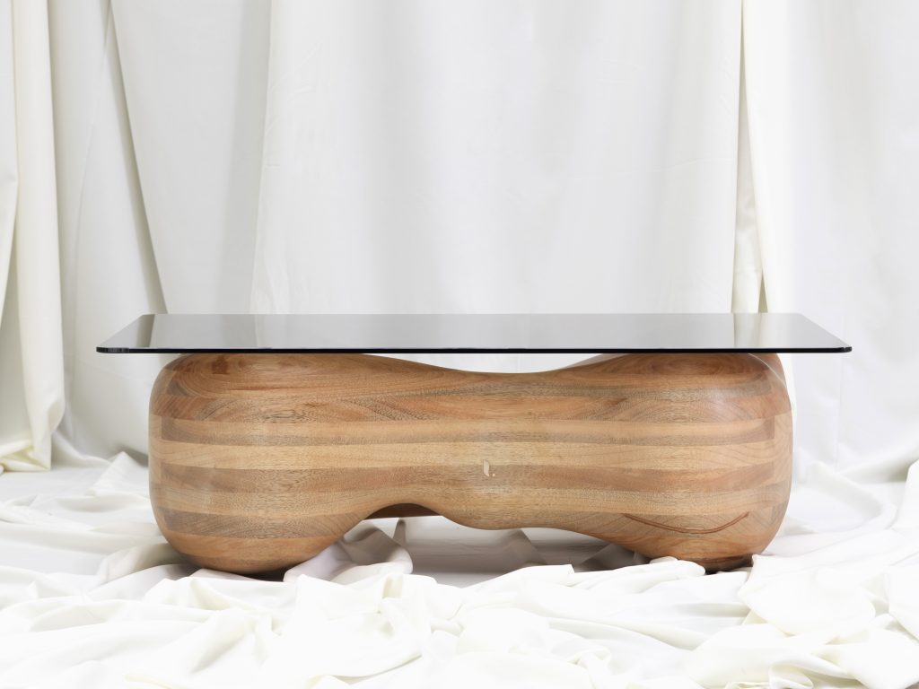 Liana Sculptural Wood Coffee Table by Laluz Handcraft ADORNO DESIGN