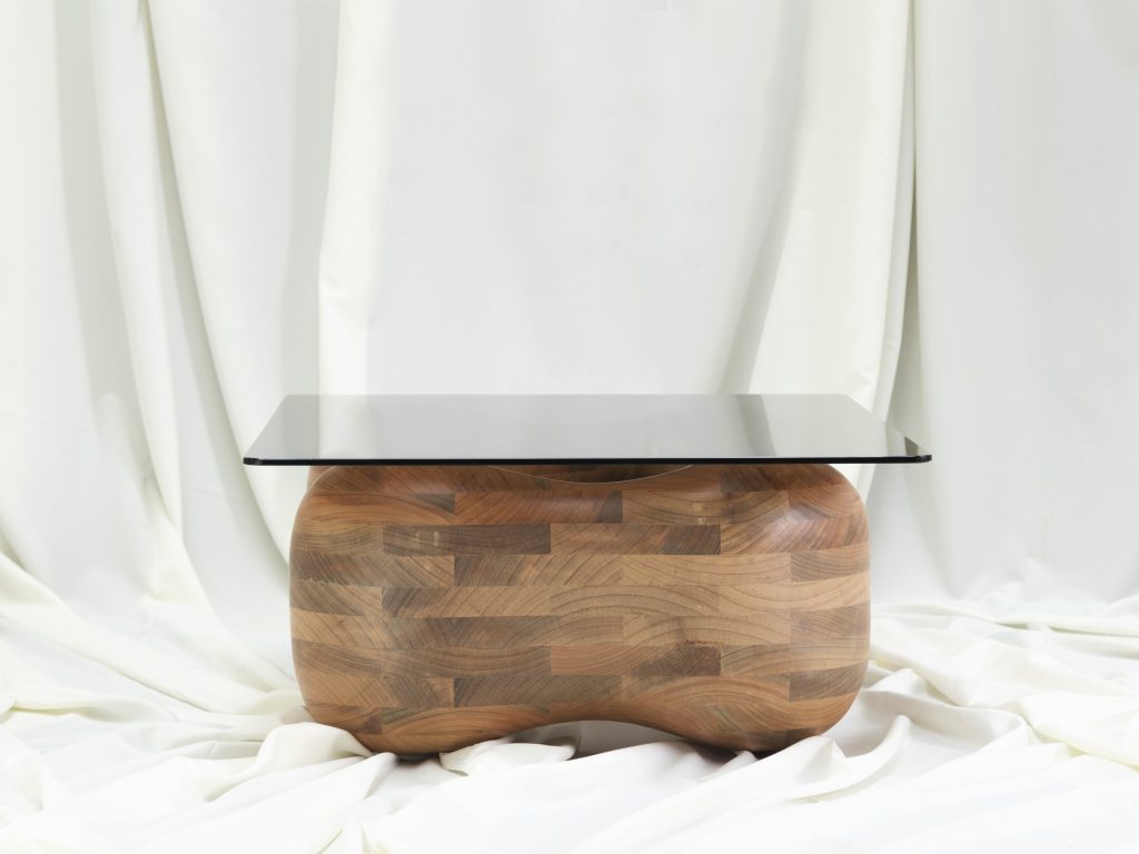 Liana Sculptural Wood Coffee Table by Laluz Handcraft ADORNO DESIGN