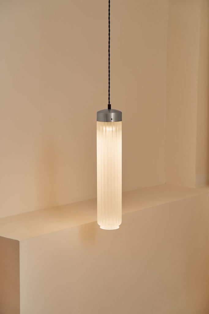 Ines Ceiling Lamp in Blown Glass And Brass — 8