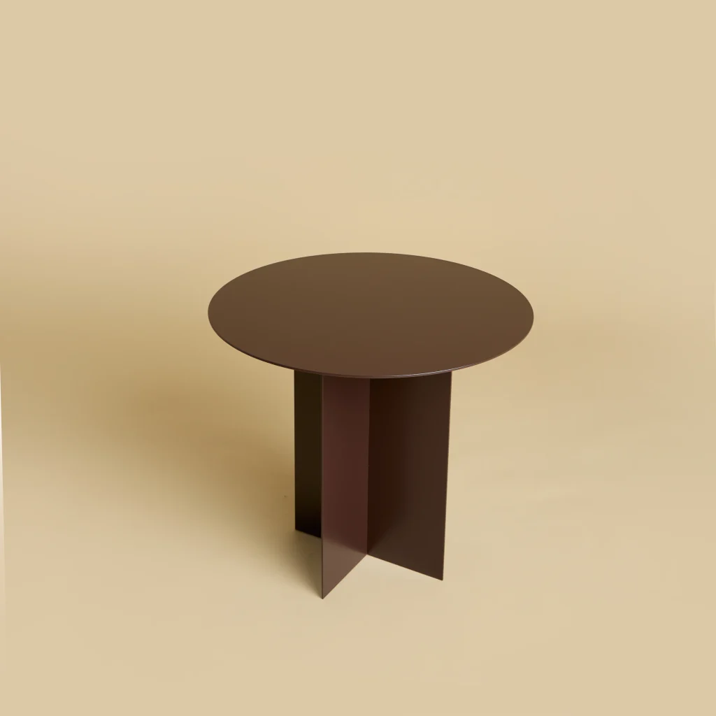 Wake - Chocolate Metal Side Table — 2